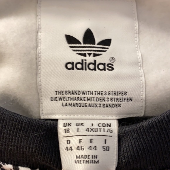 Adidas Snake Print Crew Cap Sleeve Sweatshirt - Picture 4 of 4